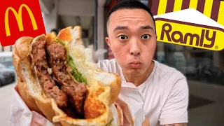 $1 Ramly Burger vs $10 Malaysian McDonald's 🇲🇾