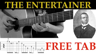 The Entertainer - Fingerstyle Guitar Tab - Scott Joplin