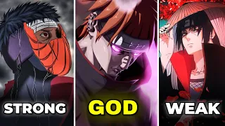 Every AKATSUKI Member From Weakest To God Level | Otaku Boyz