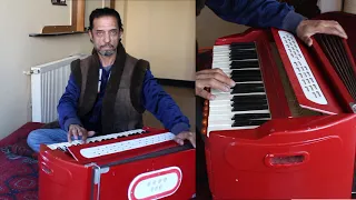 Harmonium playing by a famous Afghan musician