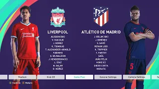 PES 2021 Gameplay : Liverpool VS Atletico Madrid (4-2) Professional Level