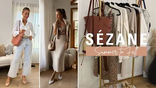 Early Fall Outfits with Sezane | 🍁 Parisian Style Summer to Fall Transition Outfits