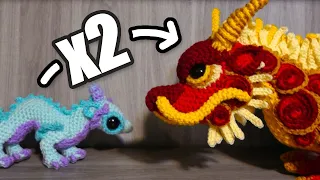 Crocheting my biggest dragon yet!