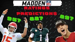 PREDICTING QB's MADDEN 25 RATINGS