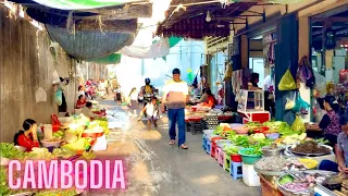 Local Back Alley Street Market Neighbourhood - Phnom Penh