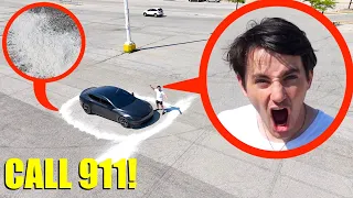 If you ever see this Ring around Stromedy's Tesla, Call 911 Immediately (This is BAD!!)