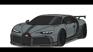 How to draw a BUGATTI CHIRON PUR SPORT 2021   drawing Bugatti Chiron 2020 sports car