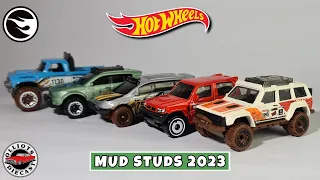 Hot Wheels Mud Studs 2023 - The Complete Set, Including the Treasure Hunt '95 Jeep Cherokee