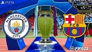 FIFA 23 - Man City vs. Barcelona - Champions League 22/23 Final Match at Istanbul | PS5™ [4K60]