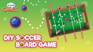 Soccer Board Game For Fun | DIY Soccer Out Of Box | Handmade Tabletop Soccer Game