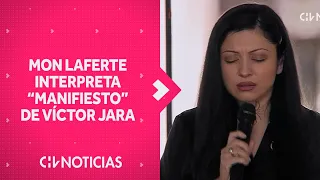 Mon Laferte interpreta “Manifiesto” de Víctor Jara en acto conmemoración de 50 años del Golpe