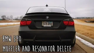 BMW E90 - Muffler and Resonator Delete