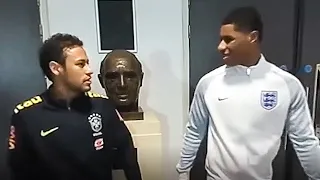 Rashford: "yo neymar sunny innit" [FOOTAGE]