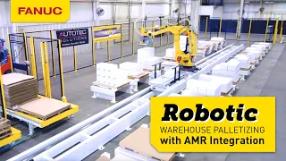 Robotic Warehouse Palletizing with AMR Integration, Courtesy of Autotec Solutions