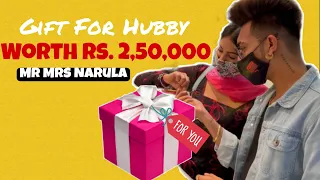 Gift for hubby worth Rs 2,50,000/ Mr Mrs Narula/ Narula Vlogs @MrMrsNarula