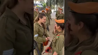 Brought her to tears🥲 #military #idf #bralcon #israel