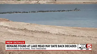 Las Vegas police say remains found in barrel at Lake Mead from mid ‘70s-early ‘80s