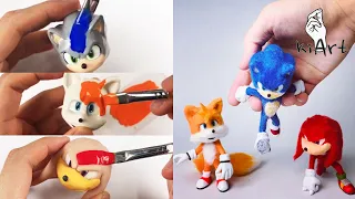 Create Sonic, Tails, Knuckles with Clay Collection (Summary version) / clay art [kiArt 키아트 키아]