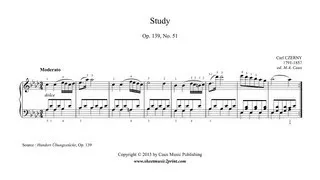 Czerny : Etude Op. 139, No. 51