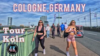 Köln #Cologne, Germany/walking tour in cologne very busy city 4K HDR 60fps