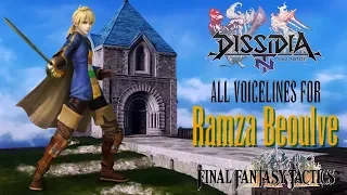 Dissidia NT: All Ramza Beoulve voice lines