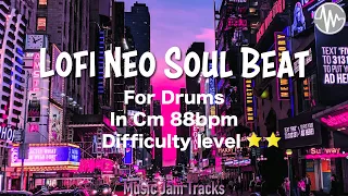 Lofi Neo Soul Beat Jam For【Drums】C minor 88bpm No Drums BackingTrack