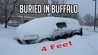 Stealth Camping in a 4 FOOT SNOWSTORM in Buffalo