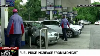 Fuel prices are set to increase from midnight