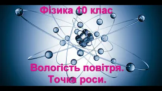 Вологість повітря.  Точка роси.