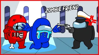 CREWMATE EVERY DAY LIFE ANIMATION - ZOMBIE CREWMATE FRIEND