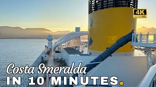 Costa Smeralda 4K 2024 ship tour in 10 minutes