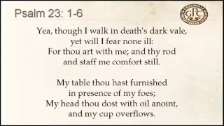 Psalm 23 to Crimond