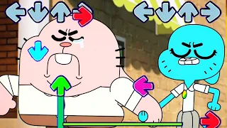 Friday Night Funkin' Happy be like in Gumball