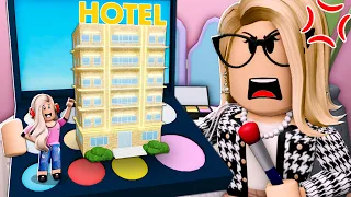 I Built A TINY HOTEL To Hide From My SPOILED MOM! (Roblox)