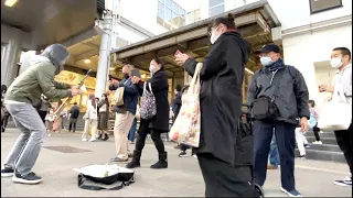 Street SAX performance in Japan