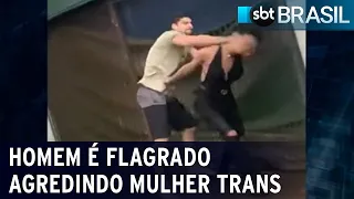 Homem agride mulher trans com socos em São Paulo | SBT Brasil (10/06/22)