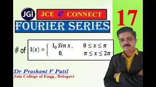 Fourier Series of alternating current of Half wave rectifier || 18mat31 || Dr Prashant Patil