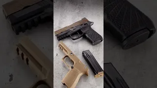 Changing out the grip of a SIG P320-M18 with a Wilson Combat Grip Module - Stop Motion #Shorts