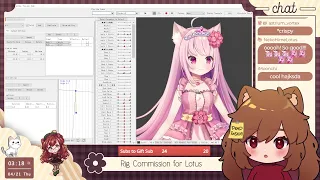 Live2D Rigging - Continuation of frill hell  for NekoHimeLotus (Part 6)