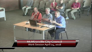 McMinnville City Council Work session 4-24-18