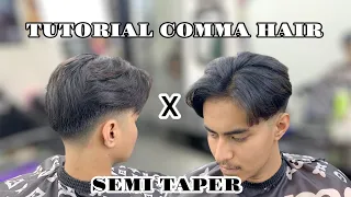 TUTORIAL COMMA HAIRCUT | SEMI TAPER MUDAH UNTUK PEMULA