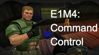 The Ultimate Doom (Doom Remake 4 Mod) - 100% walkthrough - E1M4: Command Control