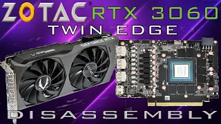 ZOTAC RTX 3060 Twin Edge | TEARDOWNDISASSEMBLY | Thermal Pads Thickness | Fan Replacement | GPU