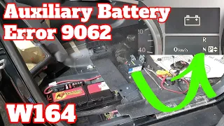 Mercedes ML320 Battery warning and error 9062... Fault finding and repair.