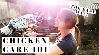 BACKYARD CHICKENS FOR BEGINNERS | How To Take Care Of Egg Laying Hens the EASY WAY | Urban Poultry