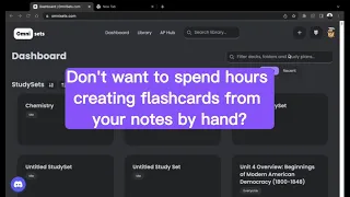 How to make flashcards from your notes INSTANTLY with AI