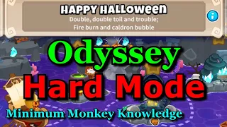 BTD6 Odyssey - Hard Mode || + No Hero Achievement || Tutorial / Guide (Happy Halloween)