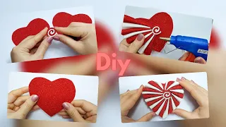 DIY❤️Valentine card from foamiran❤️ Foamiran heart❤️