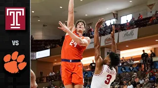 Temple vs. Clemson Men's Basketball Highlight (2021-22)