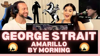 First Time Hearing George Strait - Amarillo By Morning Reaction - THESE HORSES DO NOT PLAY AROUND!